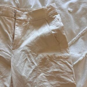 Zara cargo pants - cream color, high rise / baggy.
